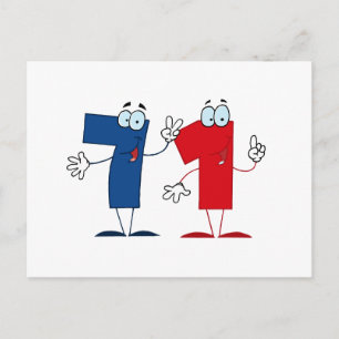 Happy Number 71 Postcard