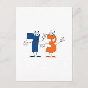 Happy Number 73 Postcard