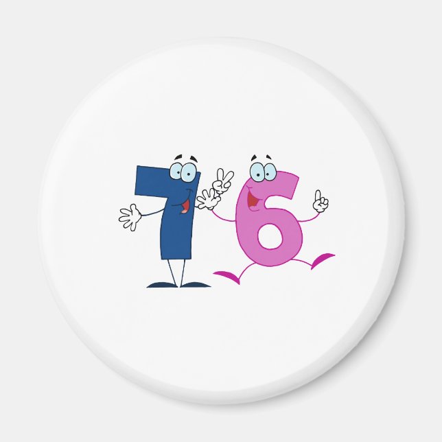 Happy Number 76 Magnet (Front)