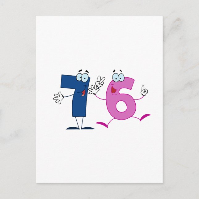 Happy Number 76 Postcard (Front)