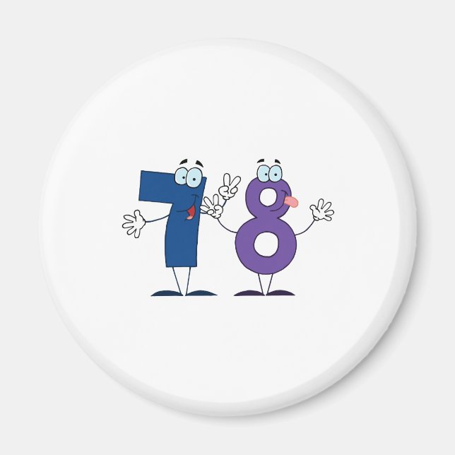 Happy Number 78 Magnet (Front)