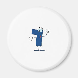 Happy Number 7 Magnet