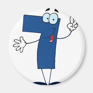 Happy Number 7 Magnet