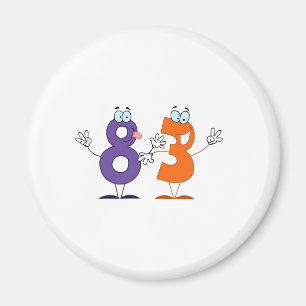 Happy Number 83 Magnet