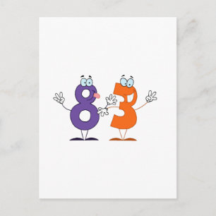 Happy Number 83 Postcard
