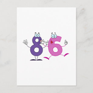 Happy Number 86 Postcard