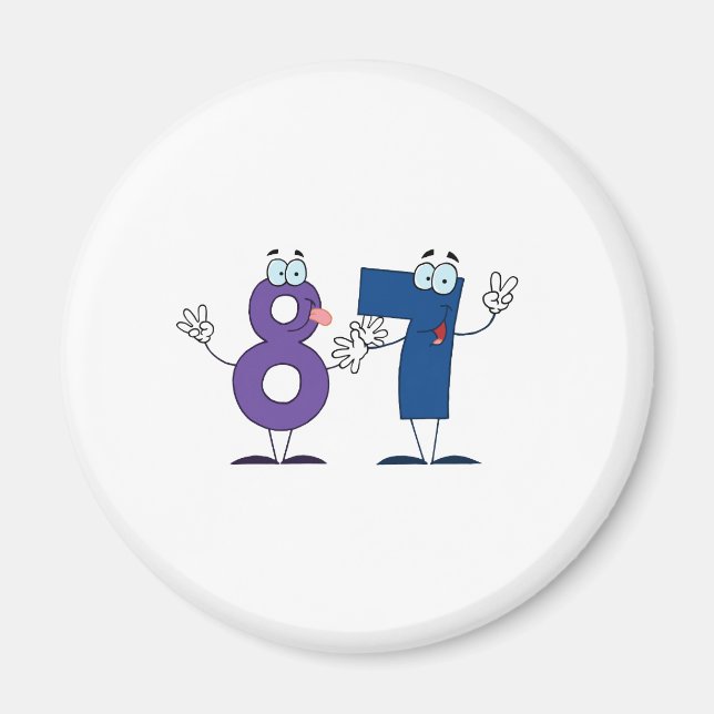 Happy Number 87 Magnet (Front)