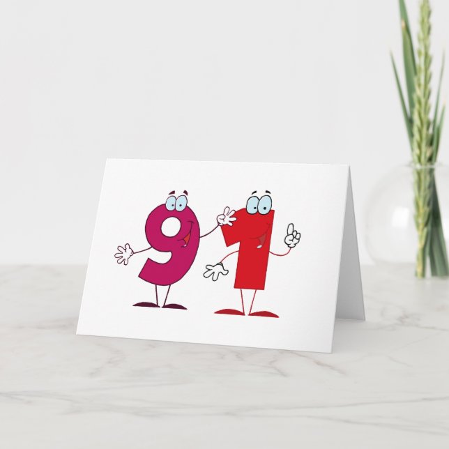 Happy Number 91 Card (Front)