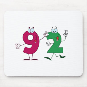 Happy Number 92 Mouse Mat