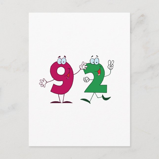 Happy Number 92 Postcard (Front)