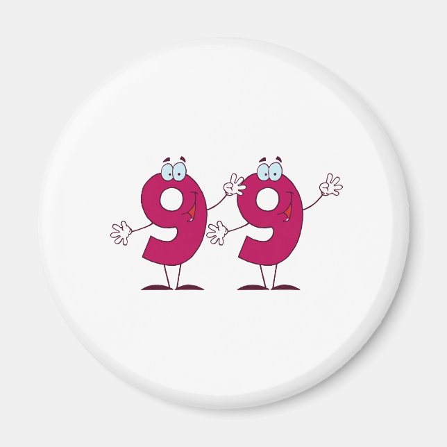 Happy Number 99 Magnet (Front)