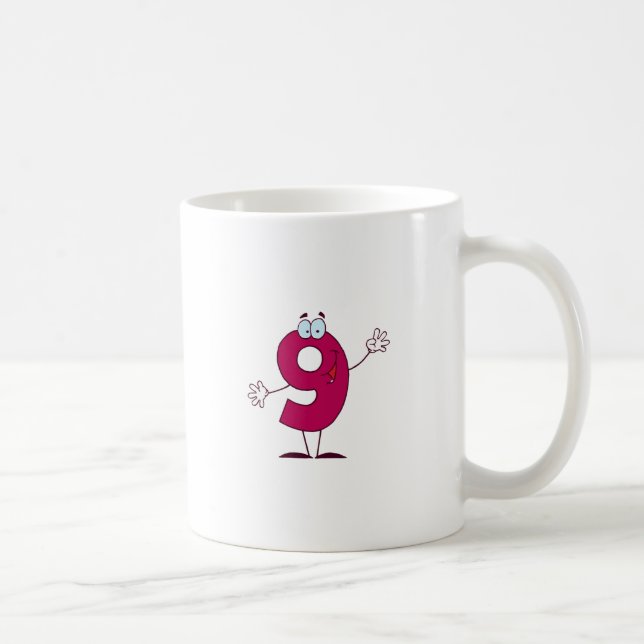 Happy Number 9 Coffee Mug (Right)
