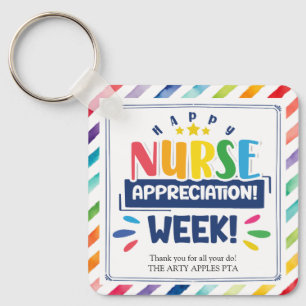 Happy nurse appreciation week key ring