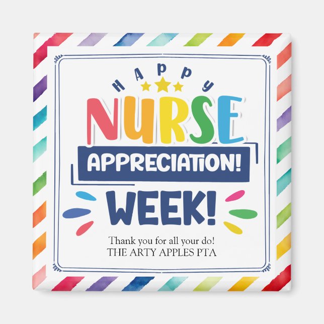 Happy nurse appreciation week magnet (Front)