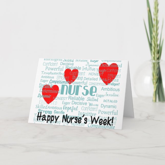 Happy Nurse Week Greeting Card (Front)