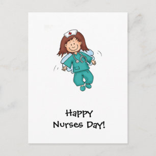 Happy Nurses Day - Angel in Disguise Postcard
