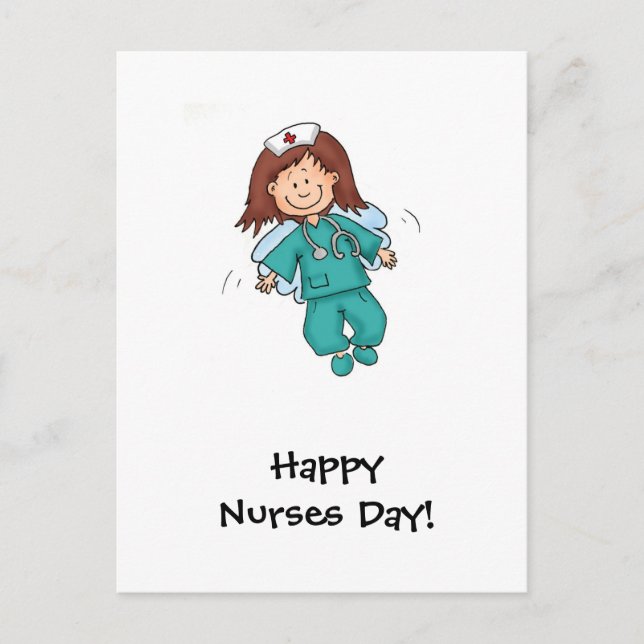 Happy Nurses Day - Angel in Disguise Postcard (Front)