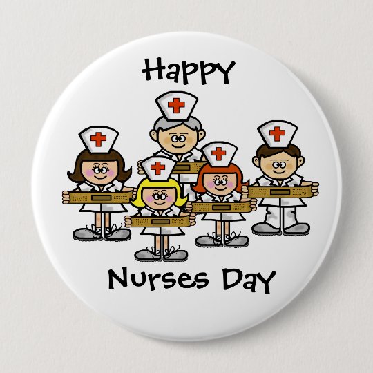 Happy Nurses Day Button