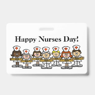 Happy Nurses Day Group Badge ID Badge