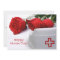 Happy Nurses Day. Red Roses Custom Flat Card