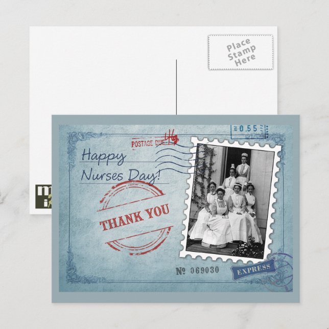 Happy Nurses Day. Vintage Nurses  Postcard (Front/Back)