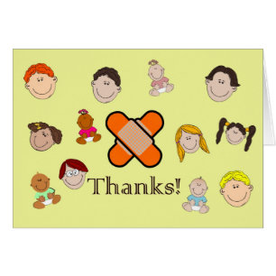 Happy Nurse's Day with children saying thanks