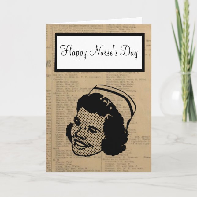 Happy Nurses Day with nurse carrying on tradition Thank You Card (Front)
