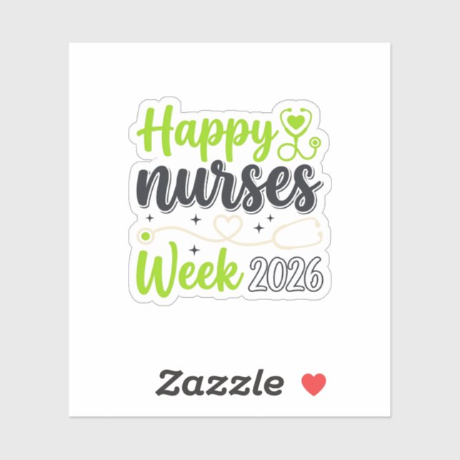Happy Nurses Week 2026 Stethoscope Nurse Design_1 (Sheet)