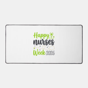 Happy Nurses Week 2026 Stethoscope Nurse Design_1 Desk Mat