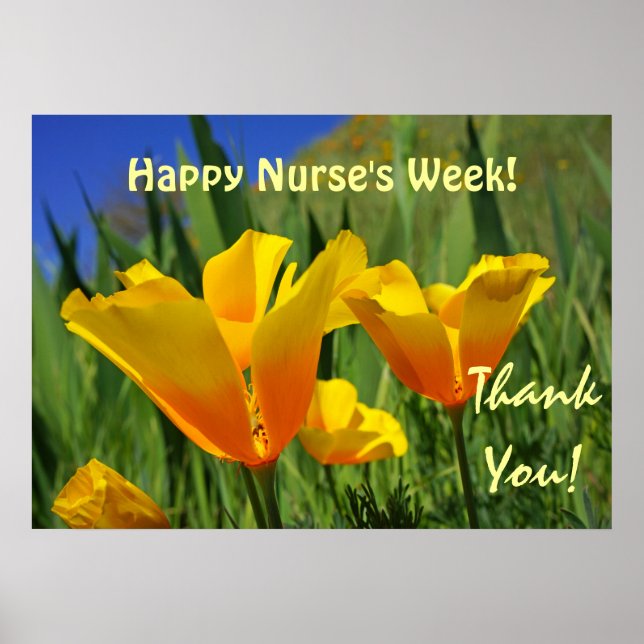 Happy Nurses Week! art prints posters Thank you! (Front)
