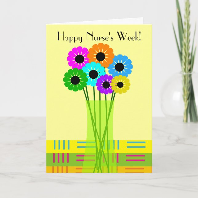 Happy Nurses Week Card Floral (Front)