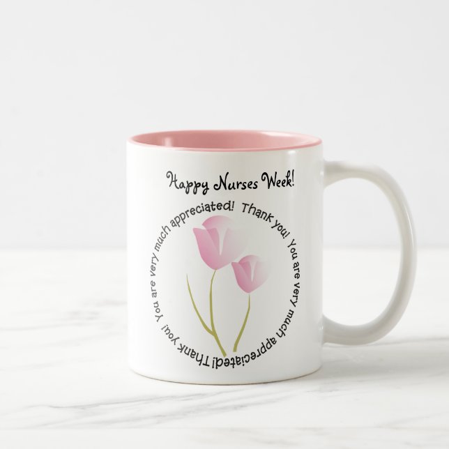Happy Nurses Week Gifts Two-Tone Coffee Mug (Right)