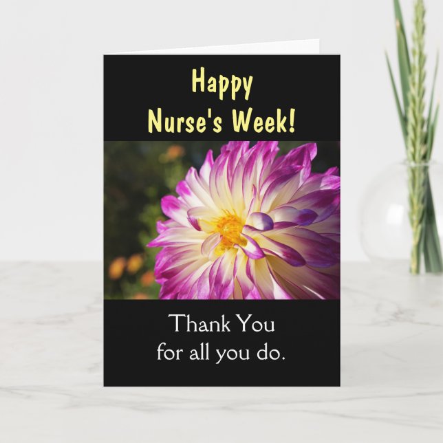 Happy Nurse's Week Greeting Cards Thank You Nurse (Front)