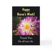 Happy Nurse's Week Greeting Cards Thank You Nurse
