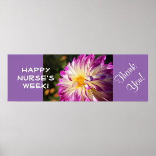 Happy Nurses Week! posters Thank You Dahlias Nurse
