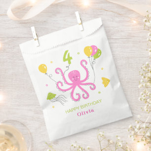 Happy Octopus Birthday Favour Bags