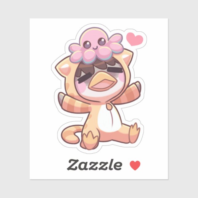 Happy octopus - Sticker (Sheet)