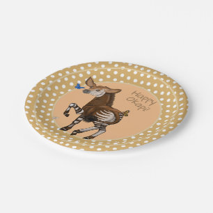 Happy Okapi! Paper Plate