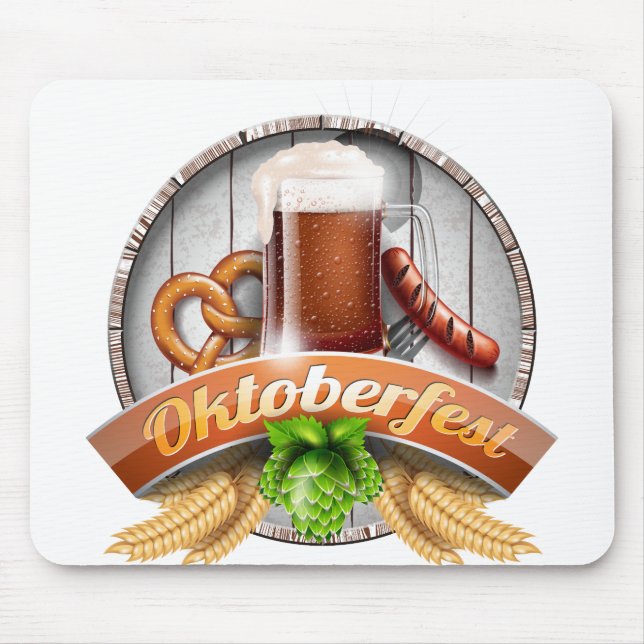 happy oktoberfest mouse mat (Front)
