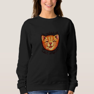 Happy Orange Abby Cat Mum Sweatshirt