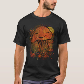 Happy orange artistic mushroom T-Shirt