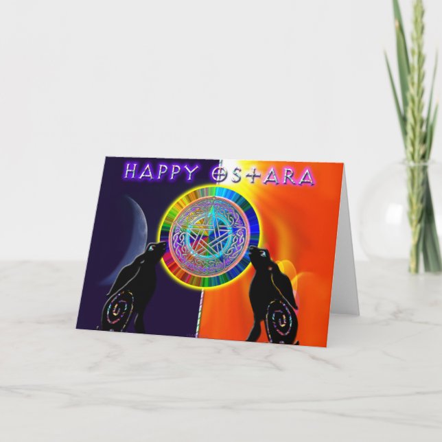 Happy Ostara Card (Front)