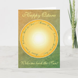 Happy Ostara! Welcome Back the Sun! Card