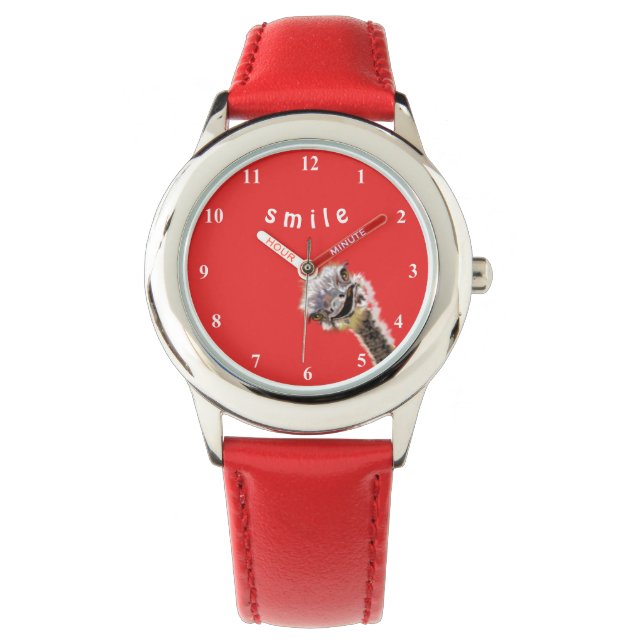 Happy Ostrich Watch Your Colours - Text (Front)