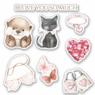 Happy Otter Cat Love You So Much