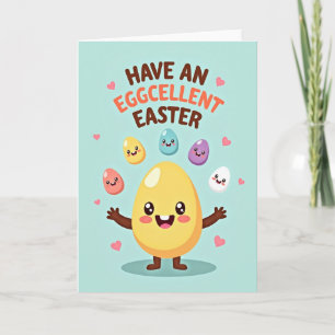 Happy Ovoid Friends Greeting Card
