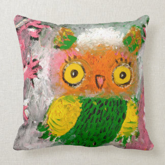 Happy owl cushion