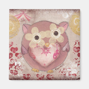 Happy Owl Magnet
