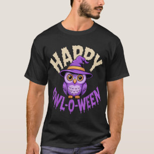 Happy Owl O Ween Owl Lovers Halloween For Spooky T-Shirt