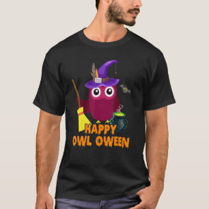Happy Owl Oween Owl Lover Halloween Costume Boys G T-Shirt